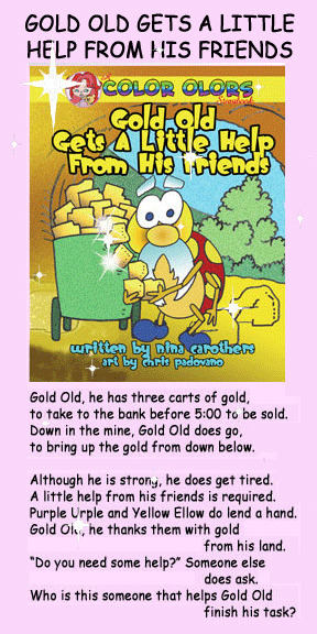 Color Olors children's books by Nina Carothers, art by Chris Padovano